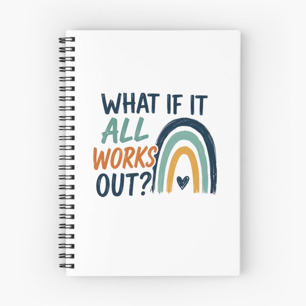 Item preview, What If It All Works Out?! Positive Quote Encouragement Hope Motivation designed and sold by SkeletonsDanger.