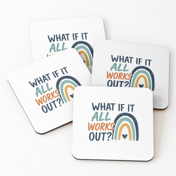 Item preview, What If It All Works Out?! Positive Quote Encouragement Hope Motivation designed and sold by SkeletonsDanger.