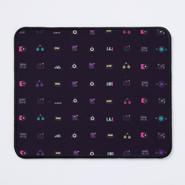 Item preview, Vinyl Nights Retro DJ Audiophile Record Collector Micro Icon Seamless Pattern designed and sold by KungPowUnicorn.