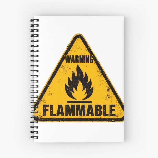 Item preview, Warning Flammable Danger Hazard Safety Humorous Personality designed and sold by HumansStuck12.