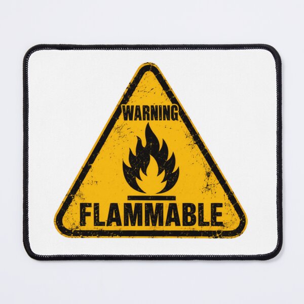 Item preview, Warning Flammable Danger Hazard Safety Humorous Personality designed and sold by HumansStuck12.