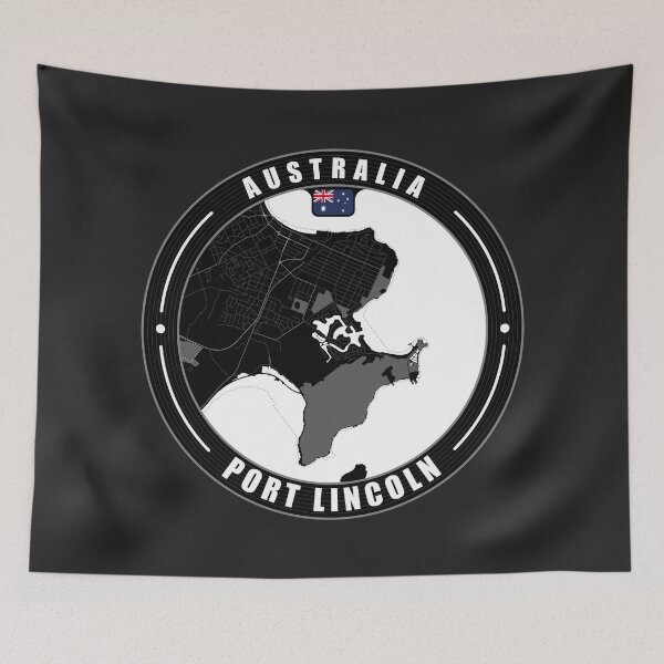 Item preview, Port Lincoln Australia City Map  designed and sold by Thistle-TShop.