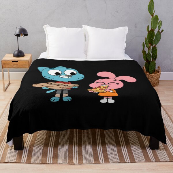 Item preview, Gumball And Anais Pizza Box – Funny Food Cartoon designed and sold by SabrNicola.