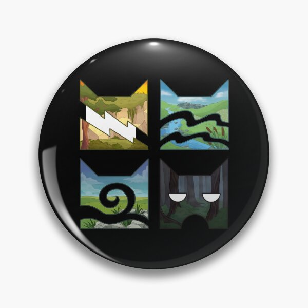 Item preview, Four Clan Elementss Felines Silhouettes  designed and sold by Goodimoodshop.