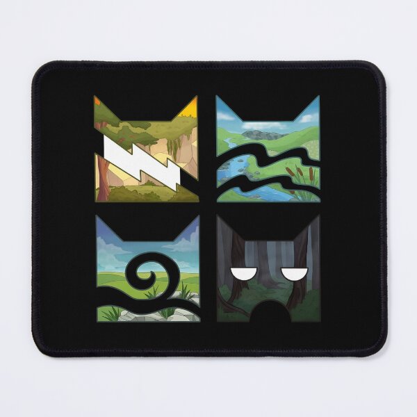 Item preview, Four Clan Elementss Felines Silhouettes  designed and sold by Goodimoodshop.
