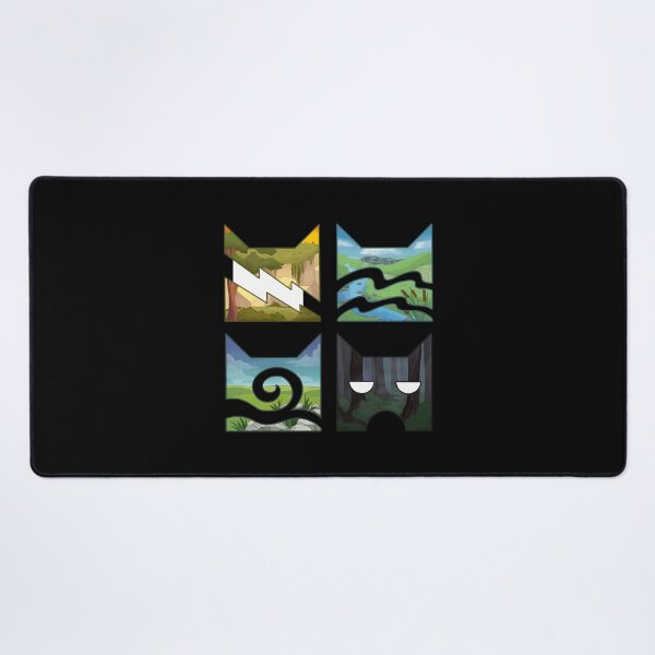 Item preview, Four Clan Elementss Felines Silhouettes designed and sold by Goodimoodshop.