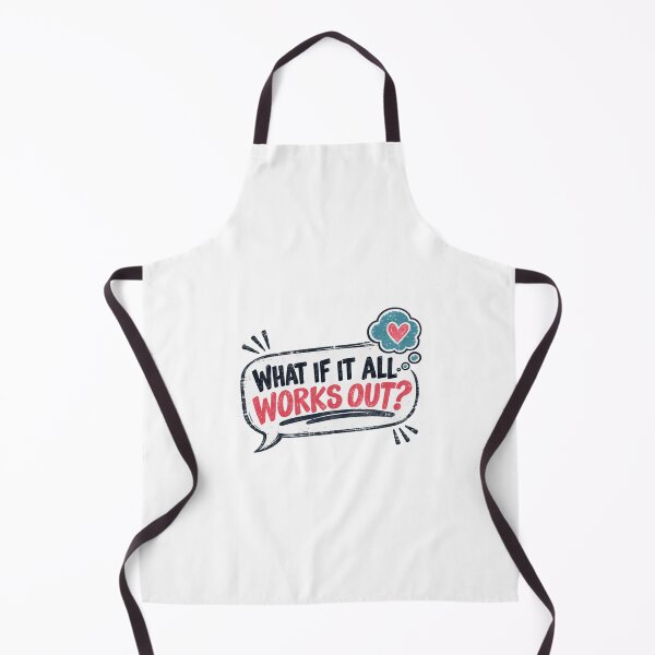 Item preview, What If It All Works Out? Optimism Motivation Positive Thinking Inspirational Quote designed and sold by SkeletonsDanger.