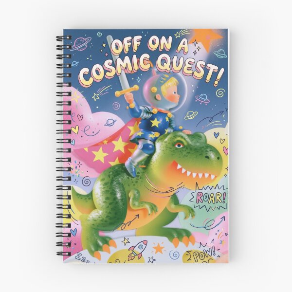 Item preview, C0SM1C‑KN1GHT R1D3: The Star‑Flag Dino‑Rider Running Full Quest‑Lore Voltage designed and sold by Print Fiction.