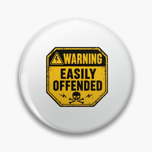 Item preview, Warning Easily Offended Sarcastic Humor Personality Statement designed and sold by HumansStuck12.