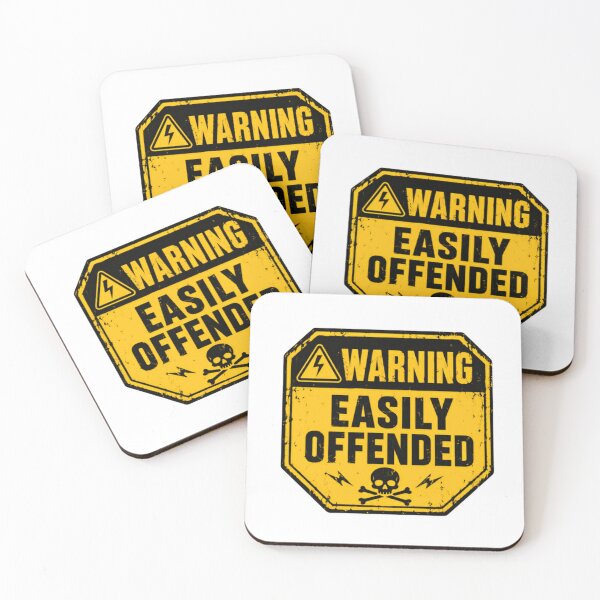 Item preview, Warning Easily Offended Sarcastic Humor Personality Statement designed and sold by HumansStuck12.