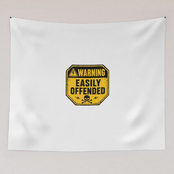 Item preview, Warning Easily Offended Sarcastic Humor Personality Statement designed and sold by HumansStuck12.