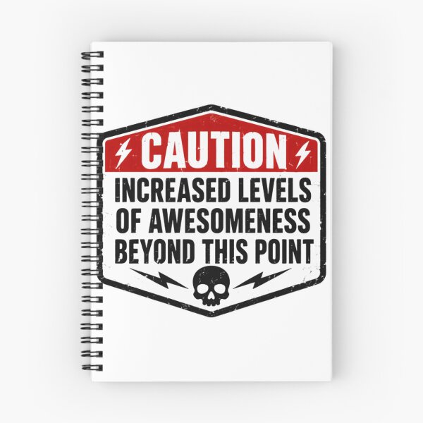 Item preview, Caution Increased Levels Of Awesomeness Beyond This Point Humorous Warning Sign Awesome Personality designed and sold by HumansStuck12.