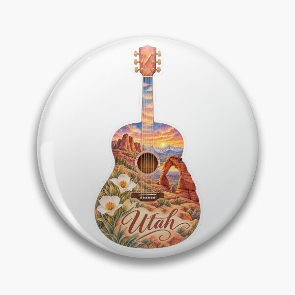 Item preview, Utah Red Rock Guitar designed and sold by Whimspired By Paxx.