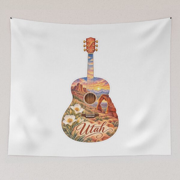 Item preview, Utah Red Rock Guitar designed and sold by Whimspired By Paxx.
