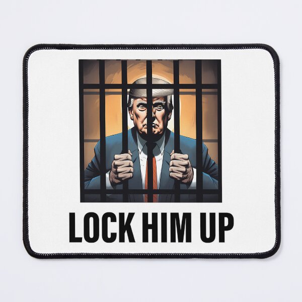 Item preview, Lock Him Up Sticker - Anti Trump designed and sold by ZahiraFi-reston.