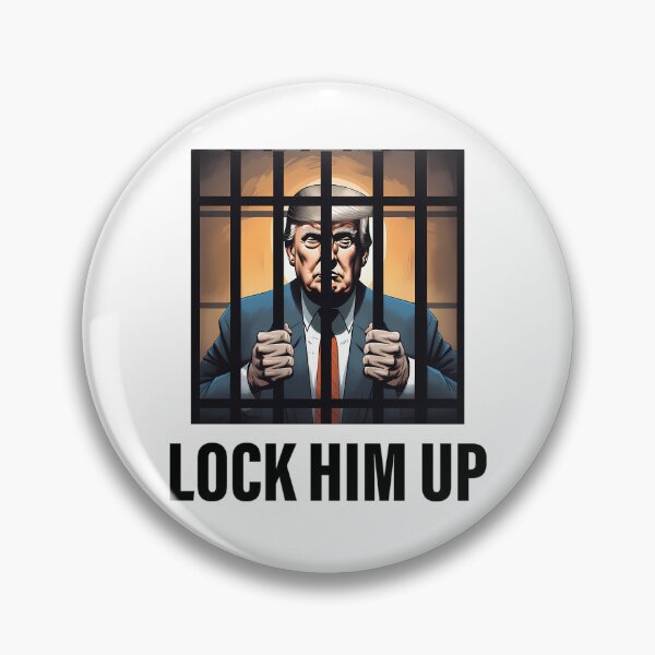 Item preview, Lock Him Up Sticker - Anti Trump designed and sold by ZahiraFi-reston.