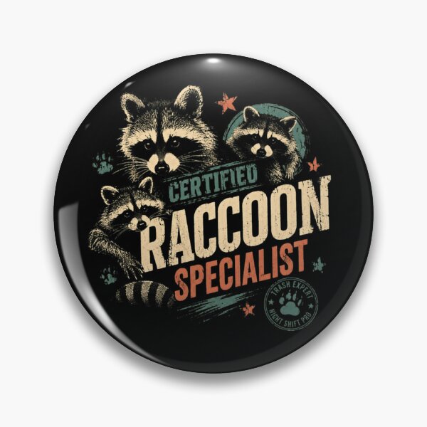 Item preview, Certified Raccoon Specialist Trash Expert Night Shift Pro Raccoon Lover Wildlife designed and sold by JonesFlora2025.