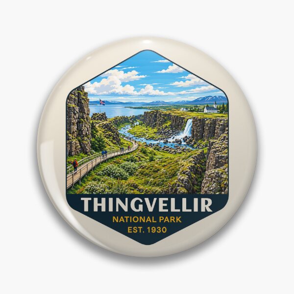 Item preview, Thingvellir National Park Iceland – Vintage Nordic Wilderness Adventure designed and sold by Gideon Emmerich.