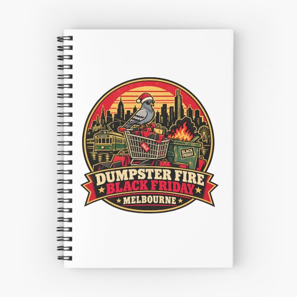 Item preview, Dumpster Fire Black Friday Shirt – Melbourne Funny Shopping Meme Design designed and sold by Globalcitytees.