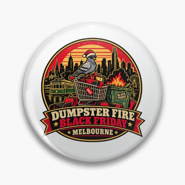 Item preview, Dumpster Fire Black Friday Shirt – Melbourne Funny Shopping Meme Design designed and sold by Globalcitytees.