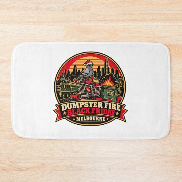 Item preview, Dumpster Fire Black Friday Shirt – Melbourne Funny Shopping Meme Design designed and sold by Globalcitytees.