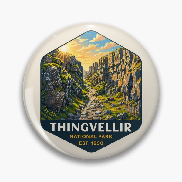 Item preview, Thingvellir National Park Iceland – Vintage Nordic Wilderness Adventure designed and sold by Gideon Emmerich.