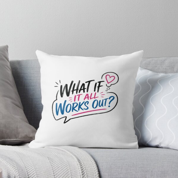 Item preview, What If It All Works Out? Positive Thinking Inspiration Optimism Mindset designed and sold by SkeletonsDanger.