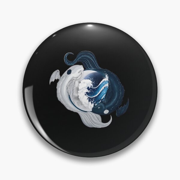 Item preview, Balanced Koi Yin Yang Moon Wave  designed and sold by MARGARETRHOA.