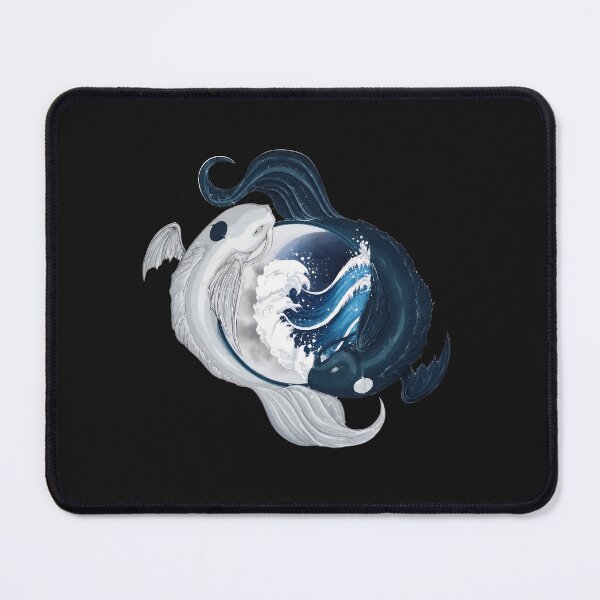 Item preview, Balanced Koi Yin Yang Moon Wave designed and sold by MARGARETRHOA.