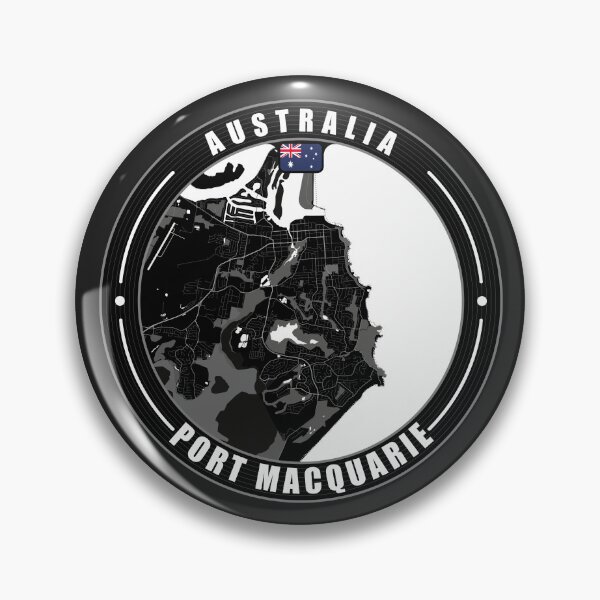 Item preview, Port Macquarie Australia City Map  designed and sold by Thistle-TShop.