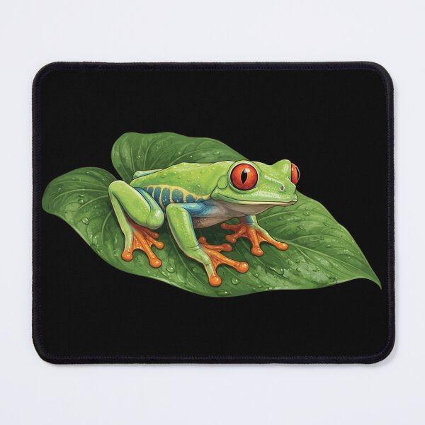 Item preview, Red Eye Tree Frog On Leaf Rainforest Animal designed and sold by CF_VintageDesign.