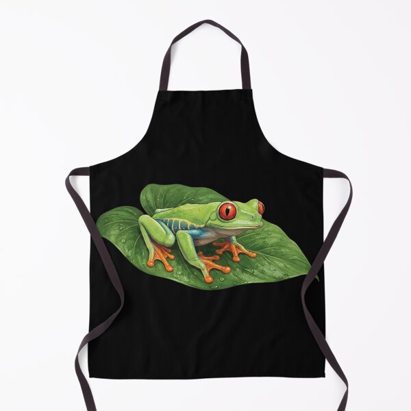 Item preview, Red Eye Tree Frog On Leaf Rainforest Animal designed and sold by CF_VintageDesign.