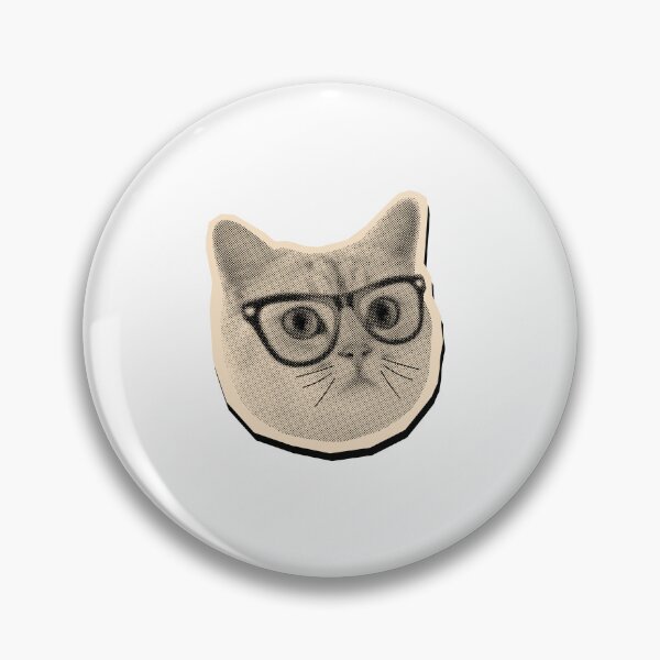 Item preview, Intelligent Cat With Glasses Feline Pet Lover designed and sold by SkeletonsDanger.