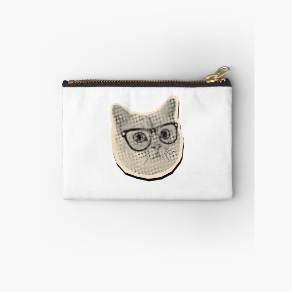 Item preview, Intelligent Cat With Glasses Feline Pet Lover designed and sold by SkeletonsDanger.