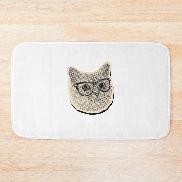 Item preview, Intelligent Cat With Glasses Feline Pet Lover designed and sold by SkeletonsDanger.