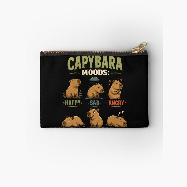 Item preview, Capybara Moods Happy Sad Angry Bored Crazy Tired Animal Lover Fan Gift designed and sold by JonesFlora2025.