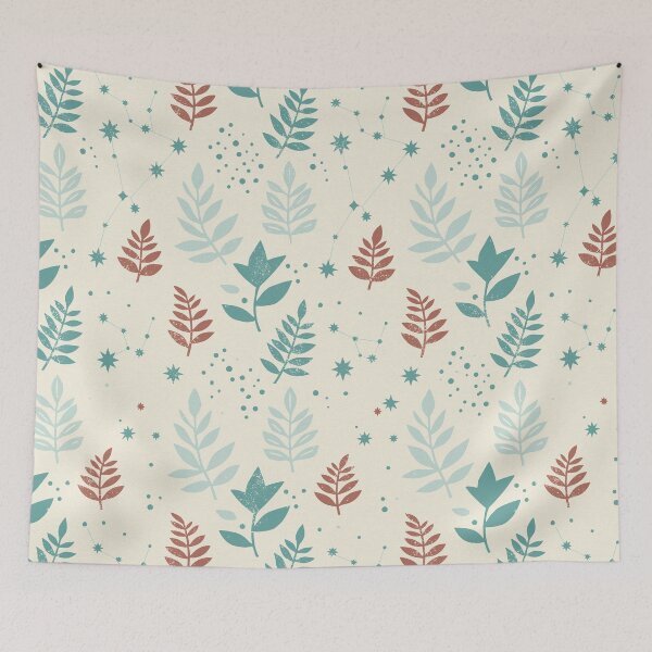 Item preview, Mystical Botanical Constellations with Retro Leaves designed and sold by Pattique.