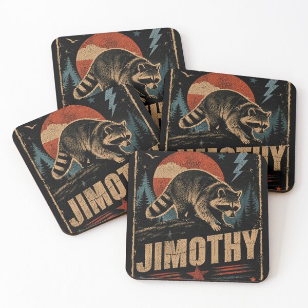 Item preview, Jimothy Raccoon Personalized Wildlife Nature Name designed and sold by JonesFlora2025.