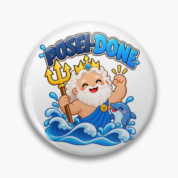 Item preview, Poseidon Posei-Done Funny Greek Mythology Pun designed and sold by Enoch-creator.