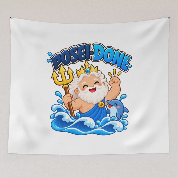 Item preview, Poseidon Posei-Done Funny Greek Mythology Pun designed and sold by Enoch-creator.