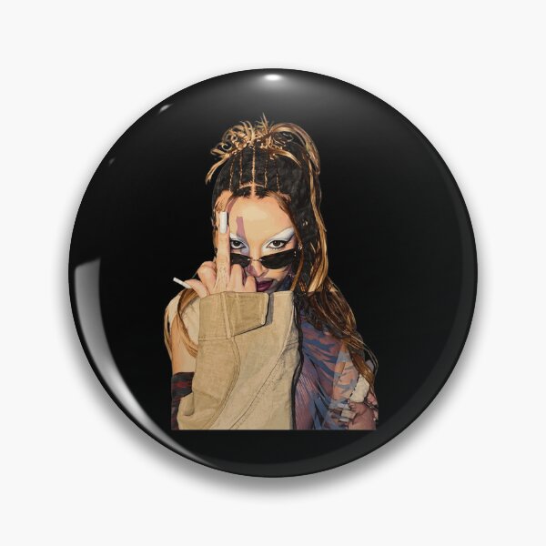 Item preview, Edgy Portrait Middle Finger Smoking Tee designed and sold by MichaelKi32145.