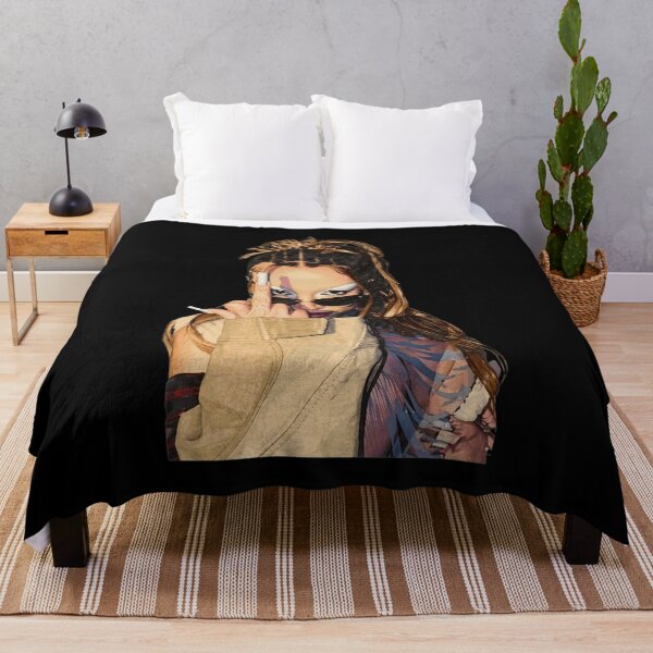 Item preview, Edgy Portrait Middle Finger Smoking Tee designed and sold by MichaelKi32145.