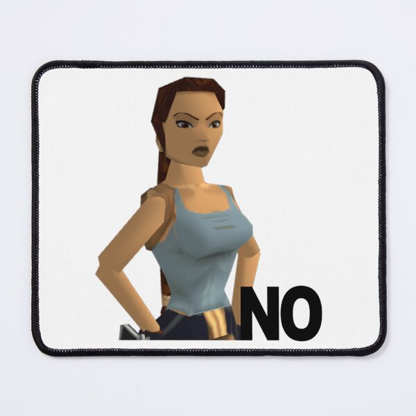Aperçu de l'œuvre Lara Croft Non (Autocollant) créée et vendue par bsalaub-.