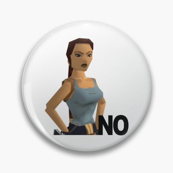 Item preview, Lara Croft No (Sticker) designed and sold by bsalaub-.