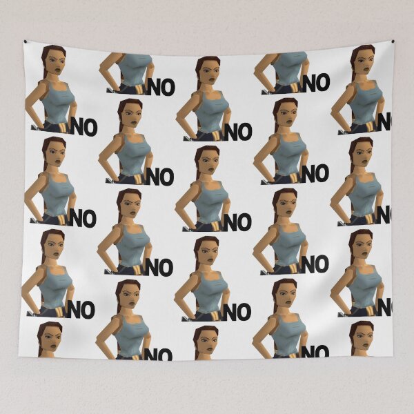 Item preview, Lara Croft No (Sticker) designed and sold by bsalaub-.