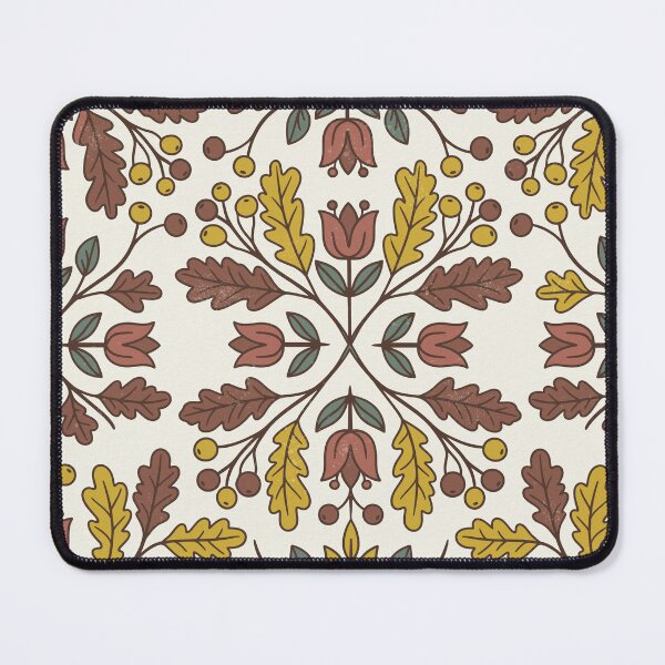 Item preview, Autumn Botanical Symmetry with Retro Oak Leaves designed and sold by Pattique.