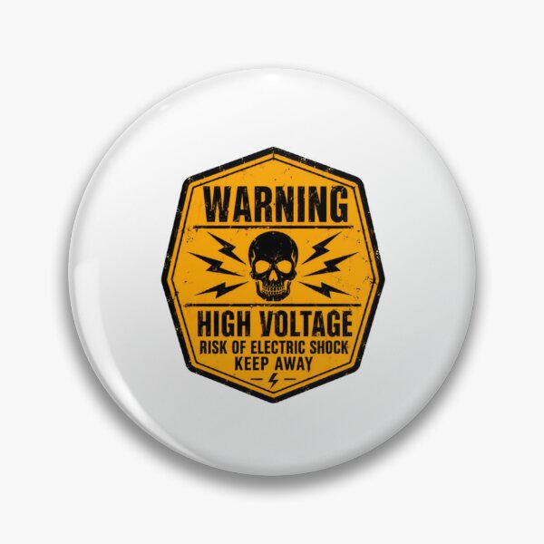 Item preview, Warning High Voltage Risk Of Electric Shock Keep Away Electrician Electrical Safety designed and sold by HumansStuck12.