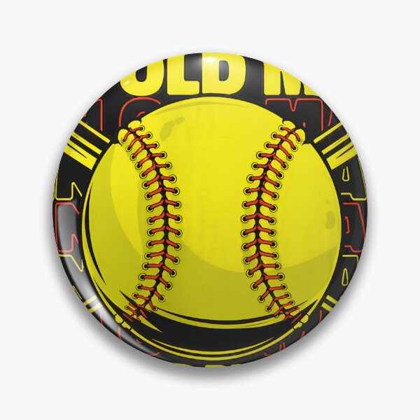 Item preview, Never Underestimate Old Man Softball Player Graphic designed and sold by YarningsandYear.