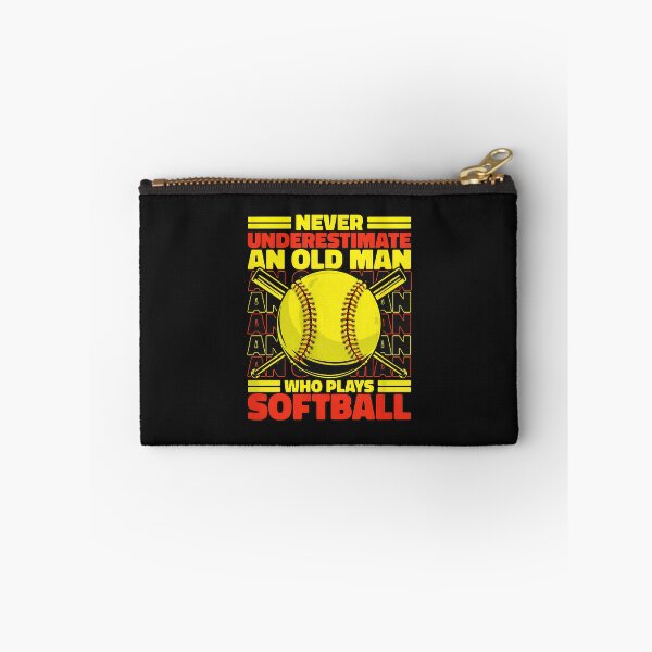 Item preview, Never Underestimate Old Man Softball Player Graphic designed and sold by YarningsandYear.