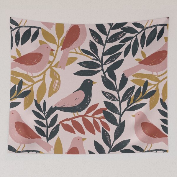 Item preview, Songbirds in Nature Retro Mod designed and sold by Pattique.